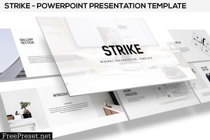 Strike - Minimal Powerpoint Template GWB7EE