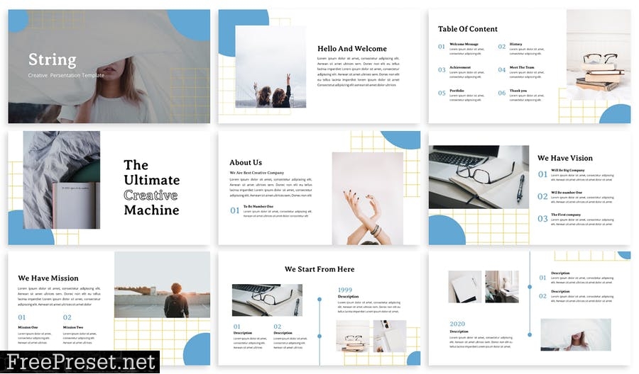 String - Creative Presentation Template WPJ9UYN