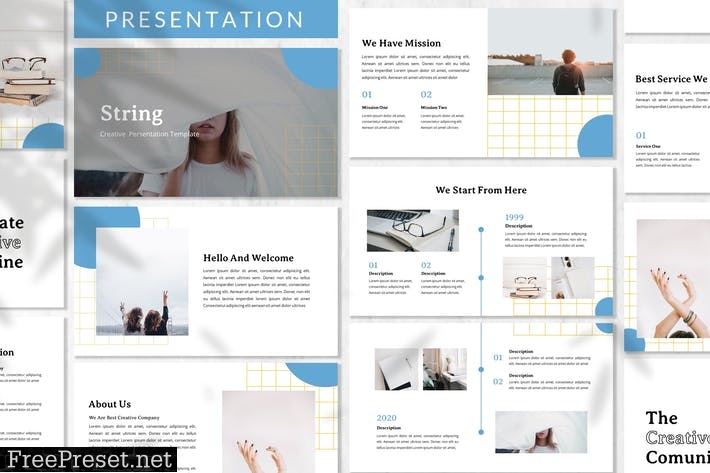 String - Creative Presentation Template WPJ9UYN