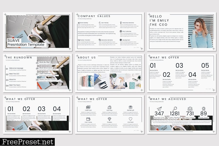 Suave - Powerpoint Template 4CWQYC