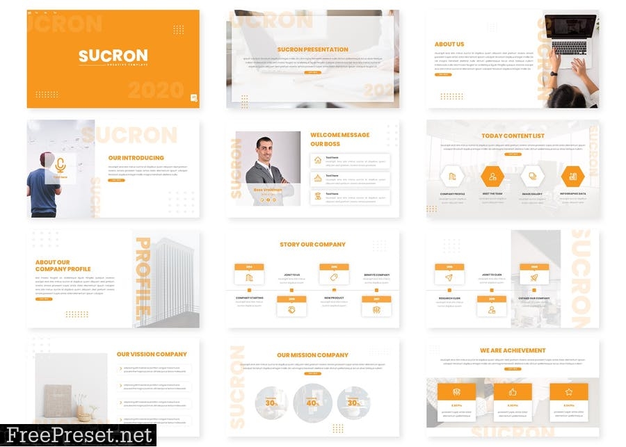 Sucron - Powerpoint / Google Slides / Keynote WAE3RTW