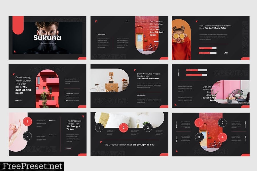 Sukuna - Creative Presentation Template QSXJ8WW