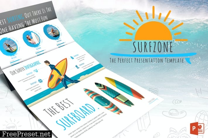 Surfzone - Powerpoint Template 3QMXKG