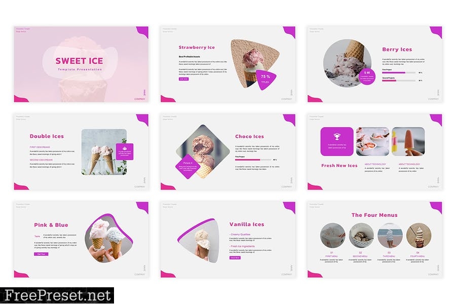 Sweetice Presentation Template SXLR4SN