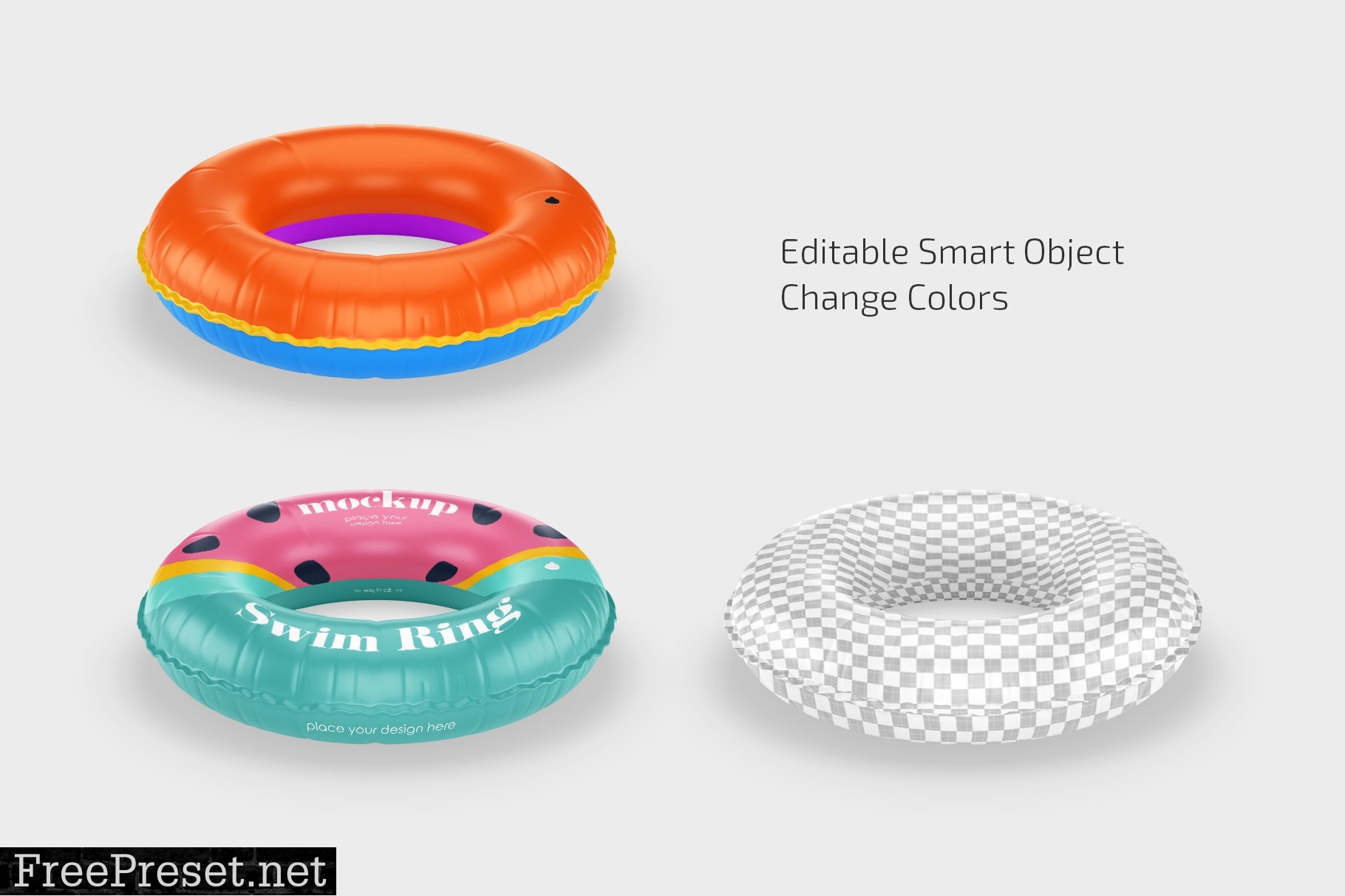 Swim Ring Mockup Set 7393421