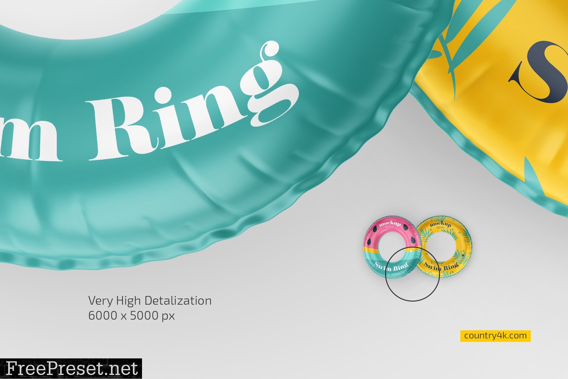 Swim Ring Mockup Set 7393421