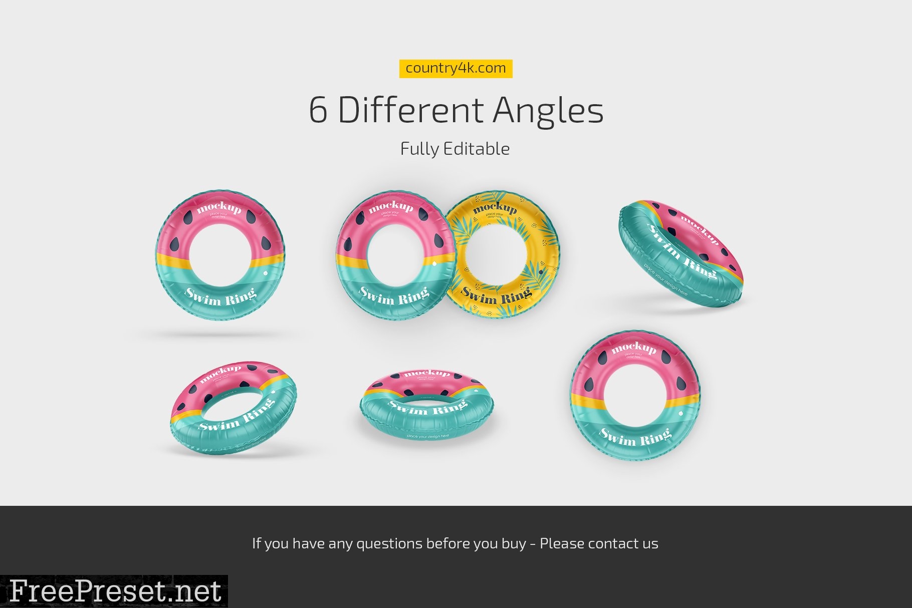 Swim Ring Mockup Set 7393421