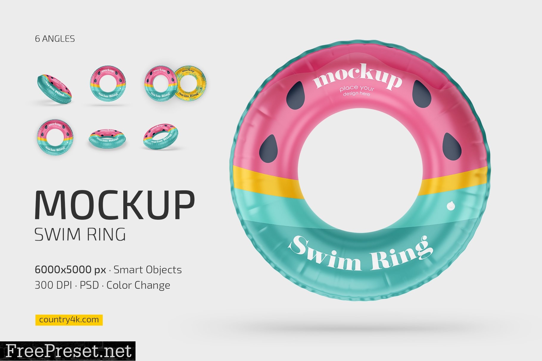 Swim Ring Mockup Set 7393421