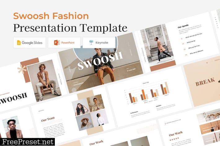 Swoosh Fashion - Gotemp Presentation Template KJXD6WN