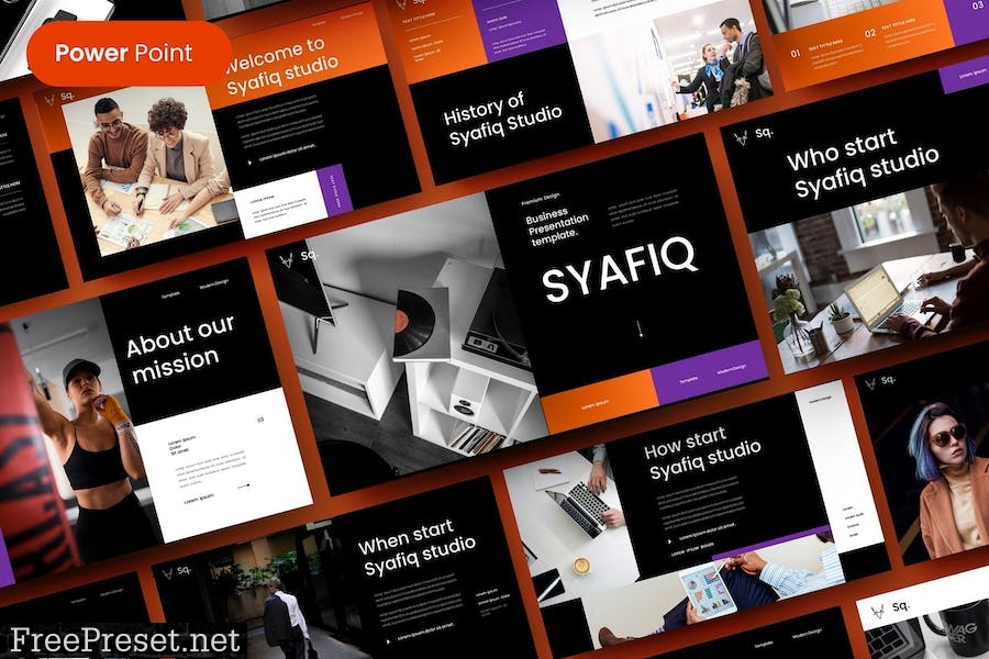 Syafiq – Business PowerPoint Template NGE3WZL