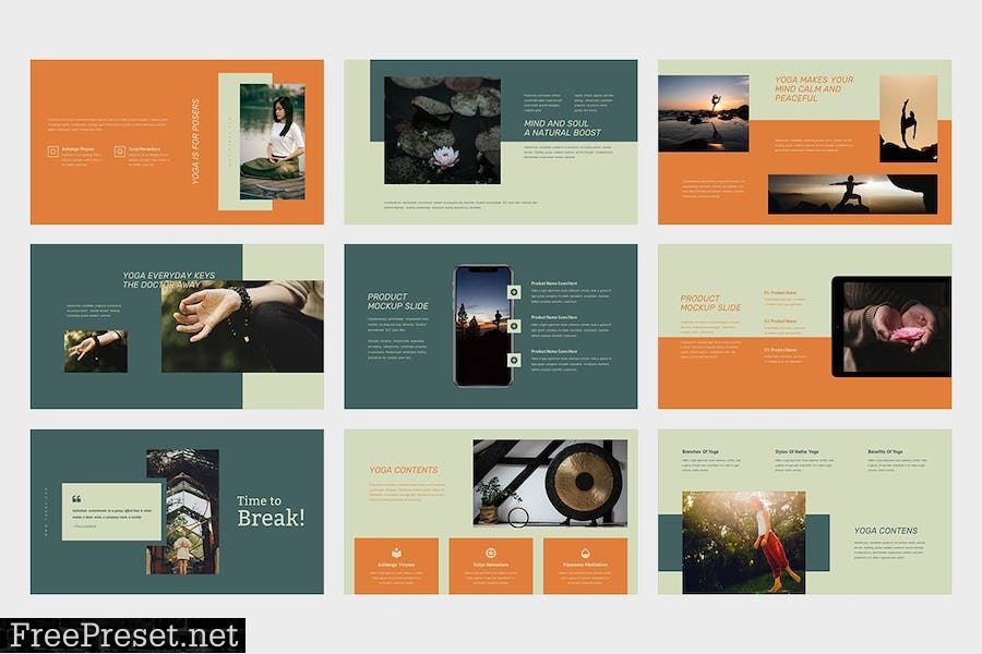 Taboa : Yoga Instructure Powerpoint Template ZTQVUEC