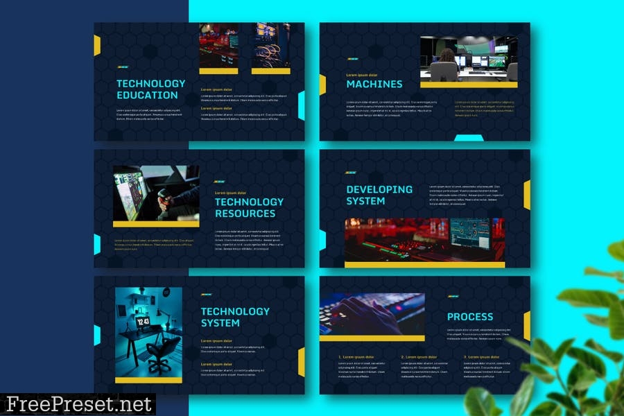 TECHIE - Technology Presentation Template 68J4UB5