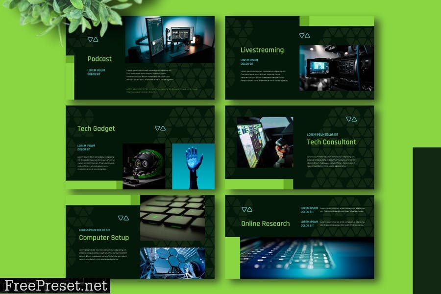 TEQNO - Tech Business Presentation Template MXDPD92