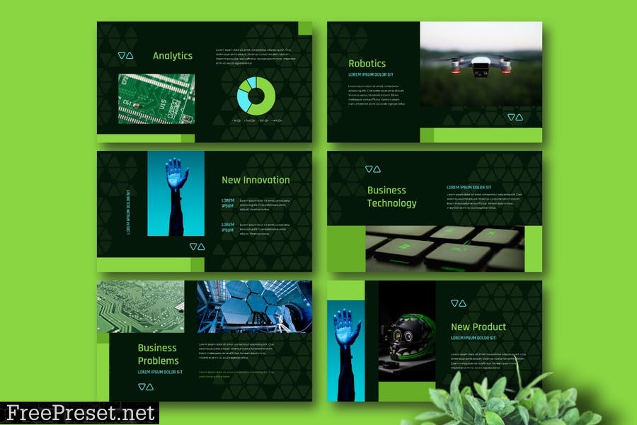 TEQNO - Tech Business Presentation Template MXDPD92