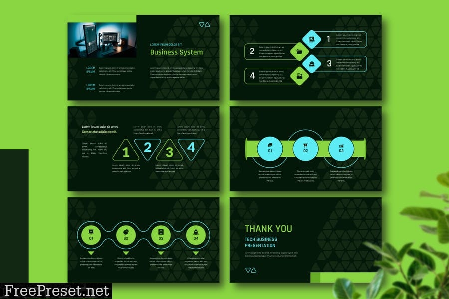 TEQNO - Tech Business Presentation Template MXDPD92