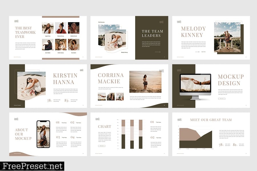 The Boho - Bohemian Style Presentation Template 8FFAYD3