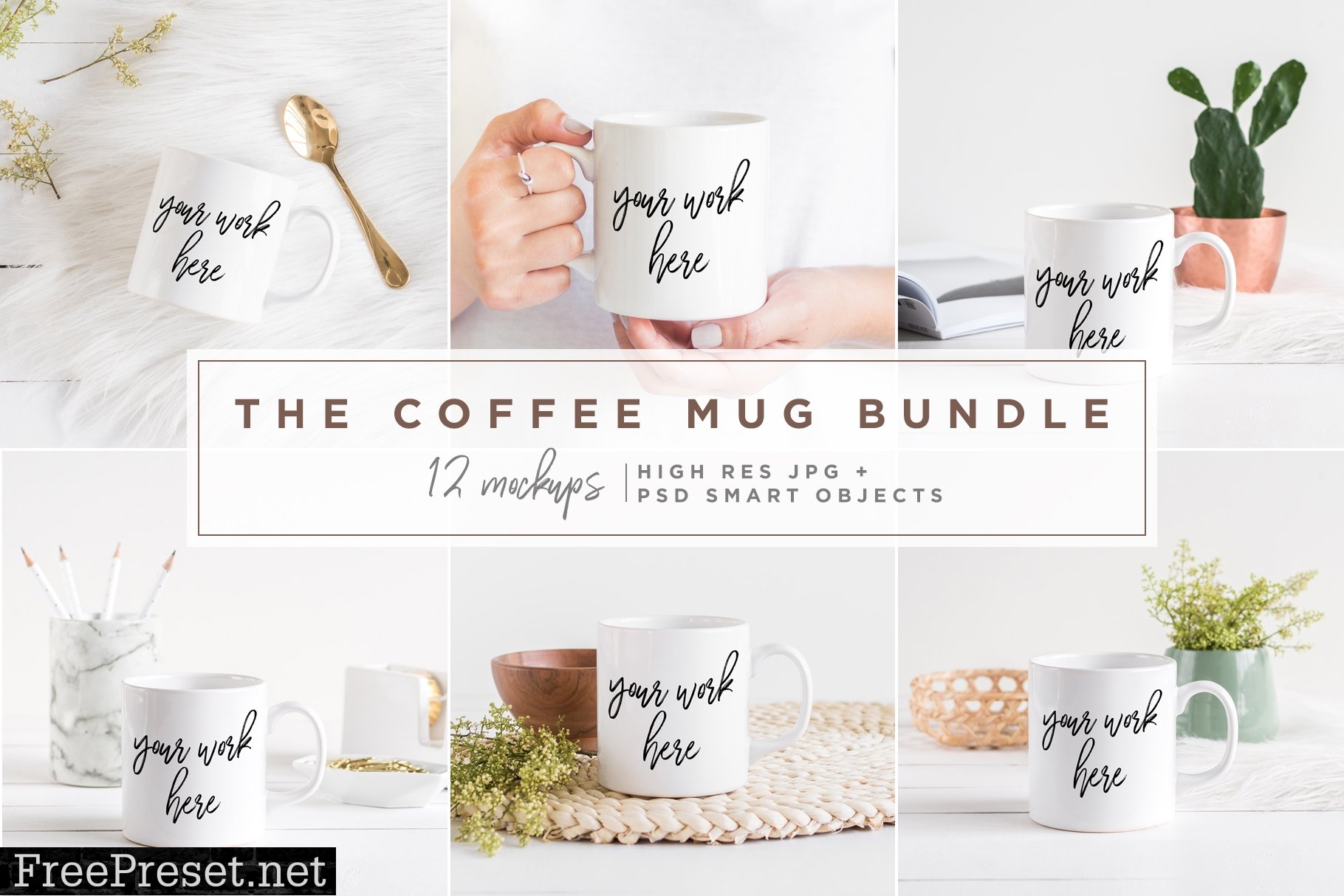 The Coffee Mug Bundle - 12 Mockups 2500278