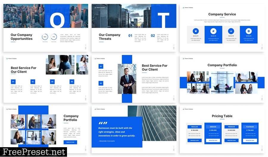 The Finance - Powerpoint Presentation Template DS69MMH