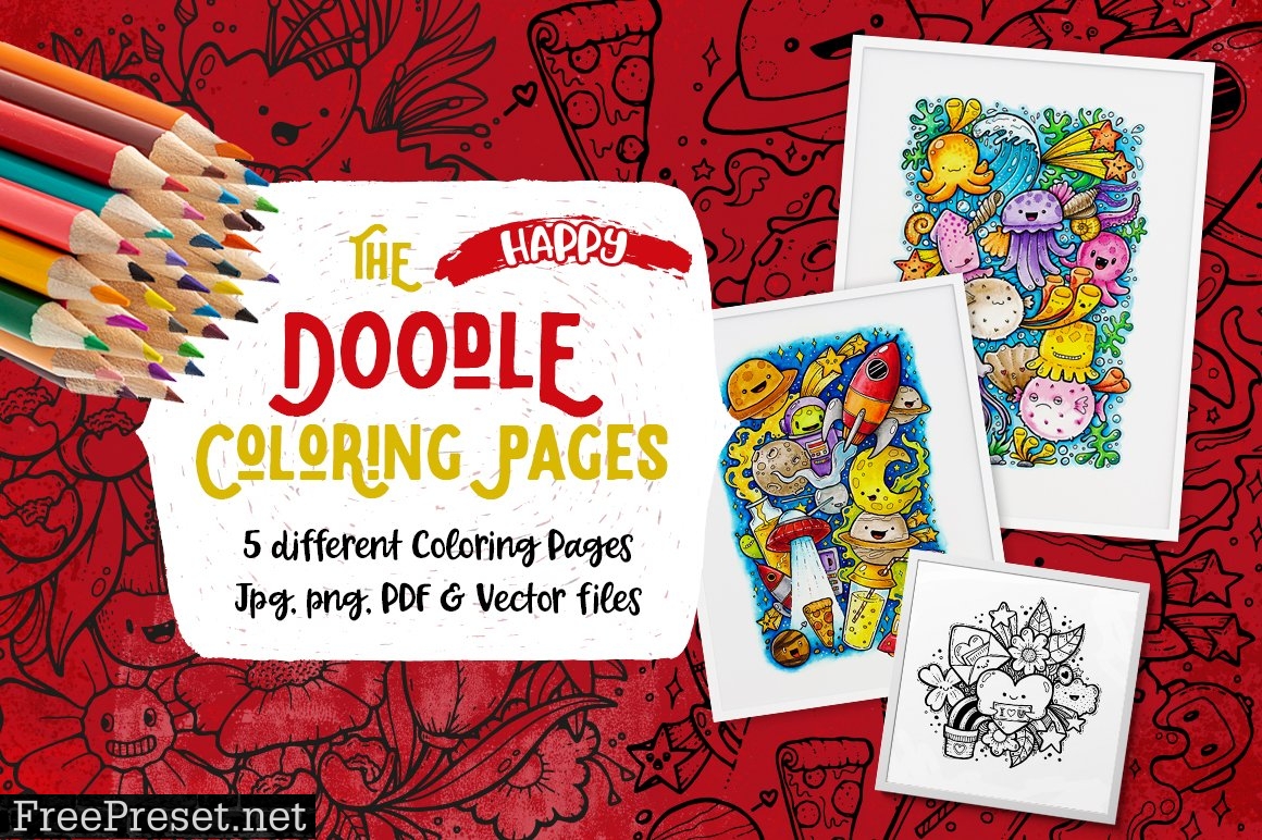 The Happy Doodle Coloring Pages 4981260