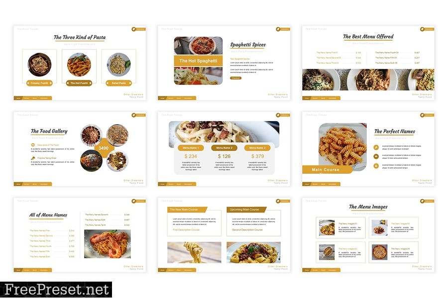 The Pastarota Presentation Template HWG26UZ