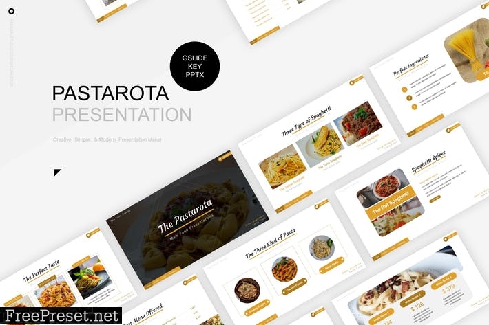 The Pastarota Presentation Template HWG26UZ