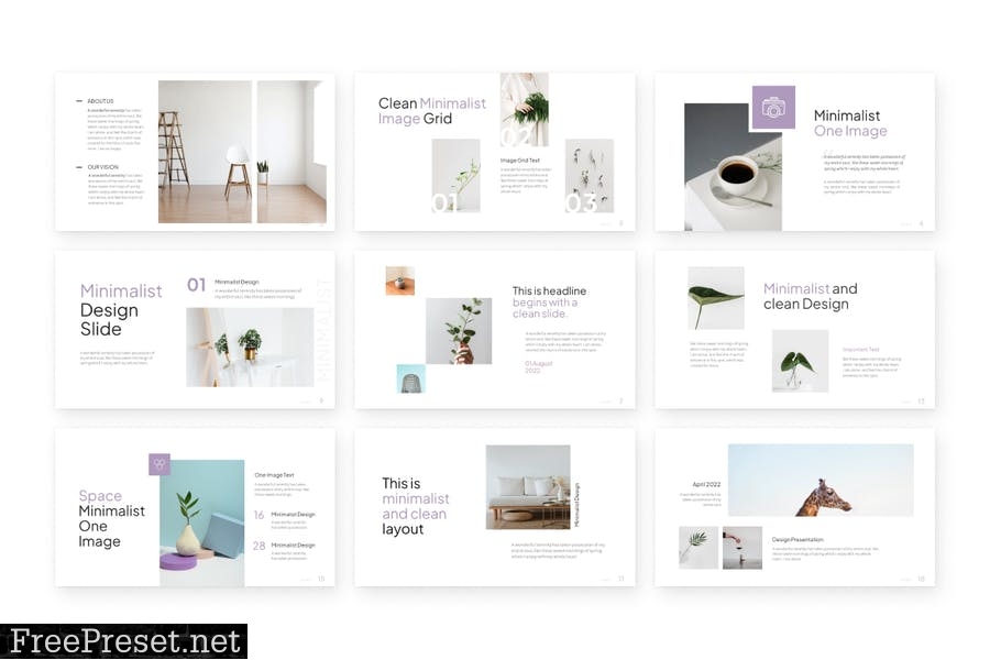 The Seamless Minimalist PowerPoint Template 2C3HLAD