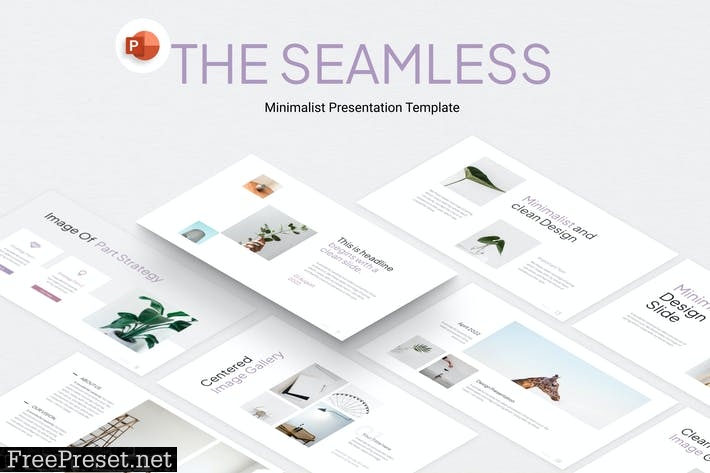 The Seamless Minimalist PowerPoint Template 2C3HLAD