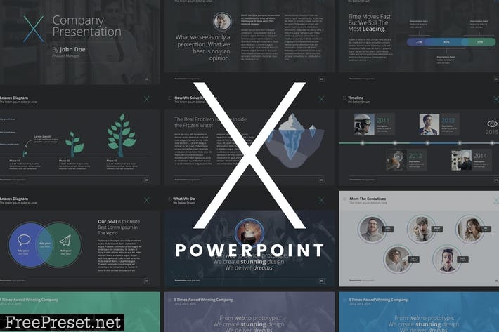 The X Note - Powerpoint Template C79JX7