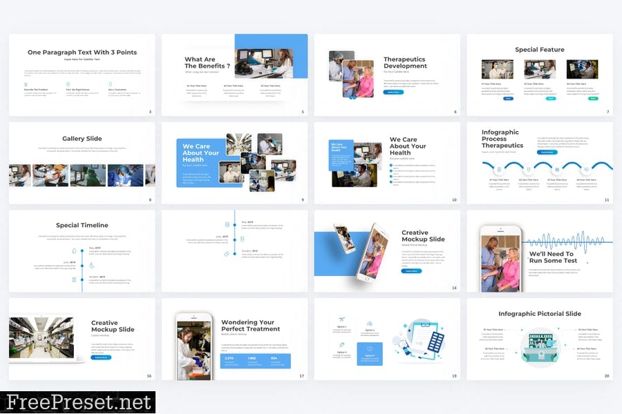 Therapeutics Medical PowerPoint Template XHPBKYS