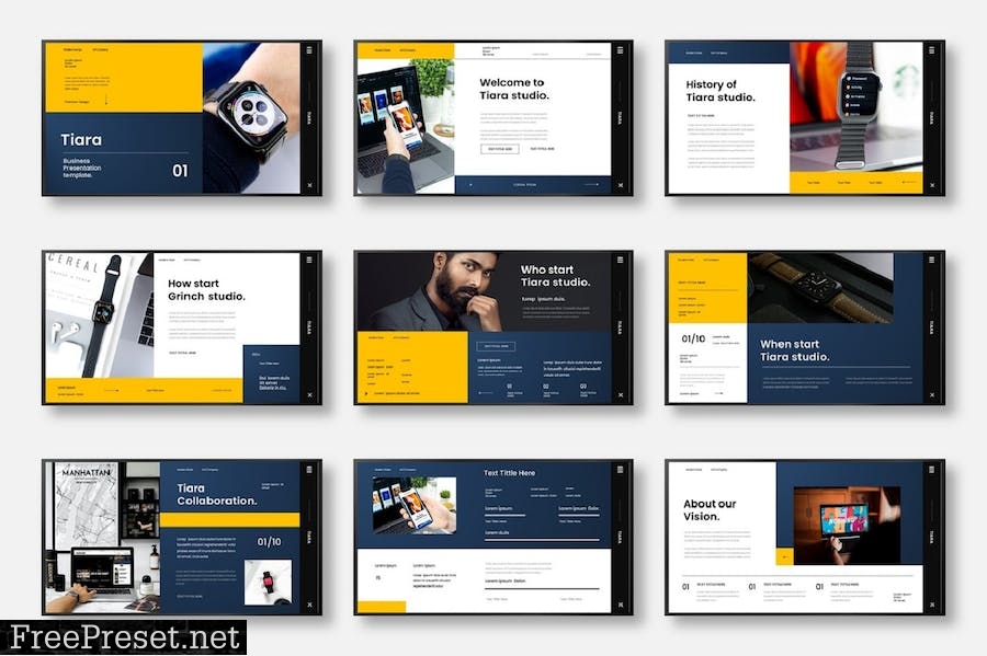 Tiara – Business PowerPoint Template MVRULFP