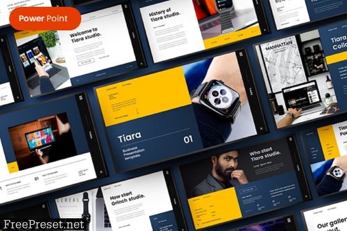 Tiara – Business PowerPoint Template MVRULFP