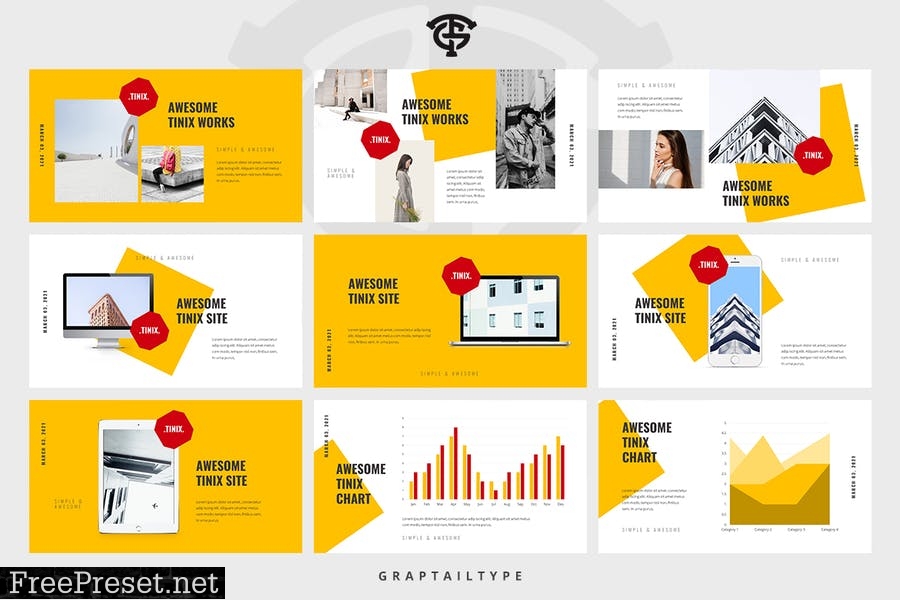 Tinix - Minimal Presentation Template NTTZJDU