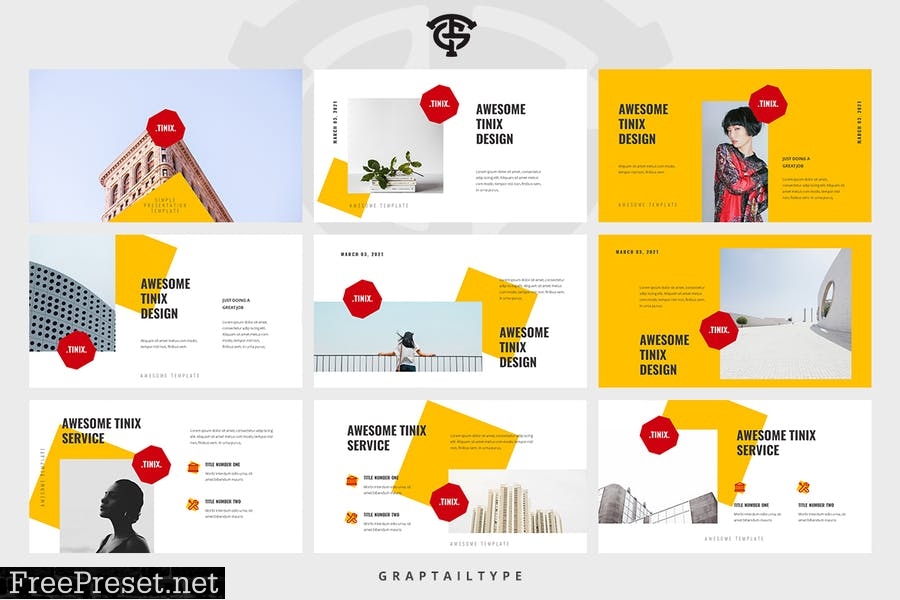 Tinix - Minimal Presentation Template NTTZJDU