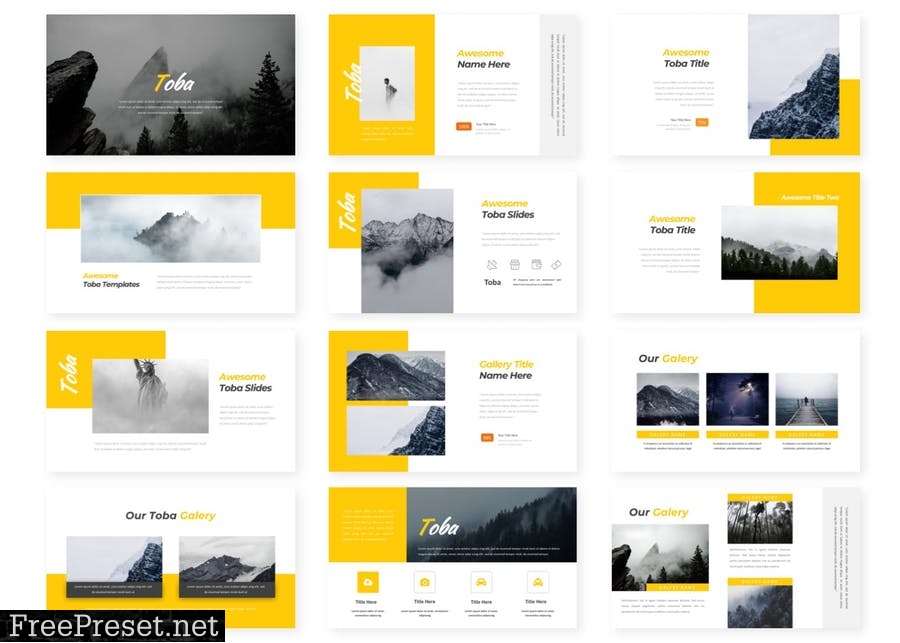 Toba - Presentation Template 7S4EJXV