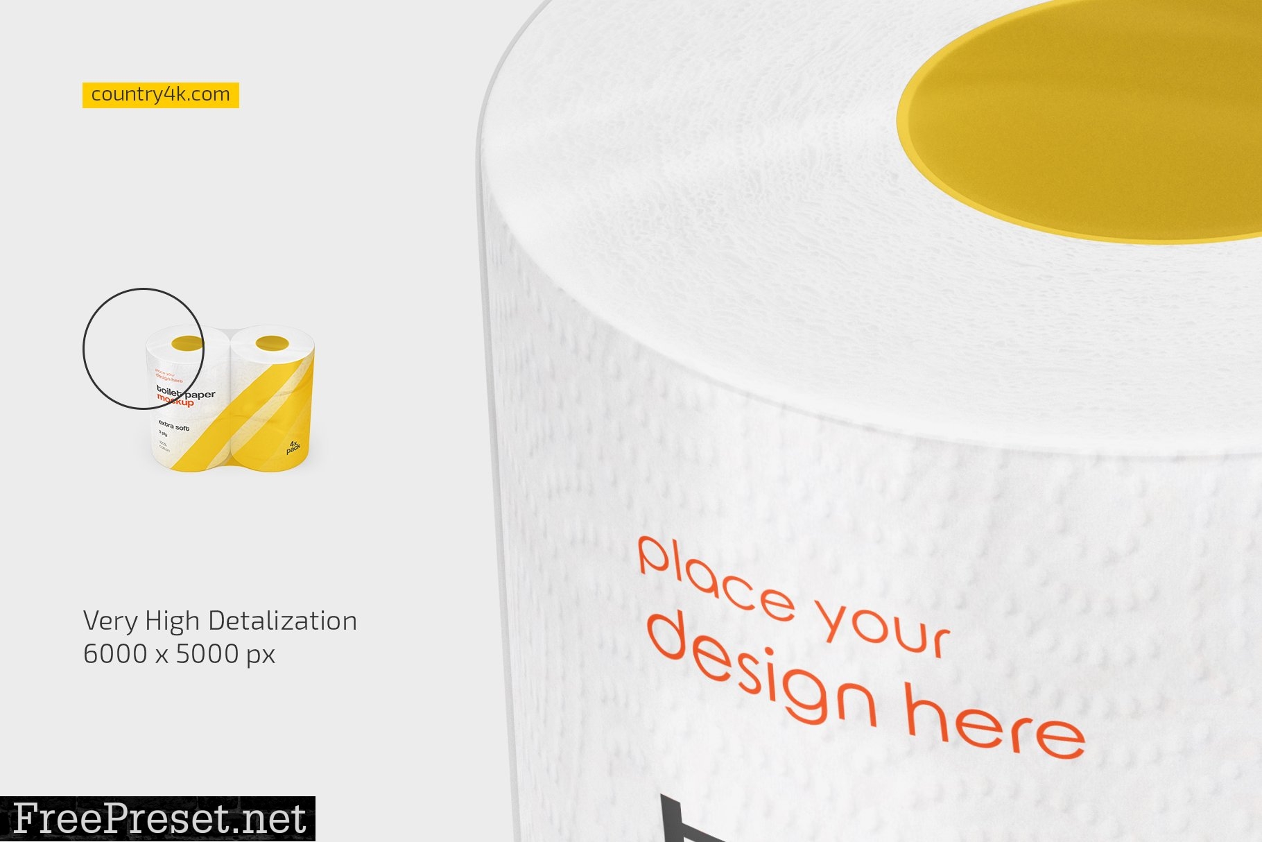 Toilet Paper Mockup Set 7405549