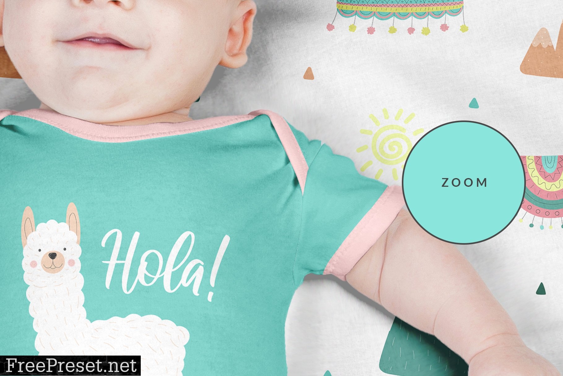 Top View Newborn Baby Outfit Mockup 4437883