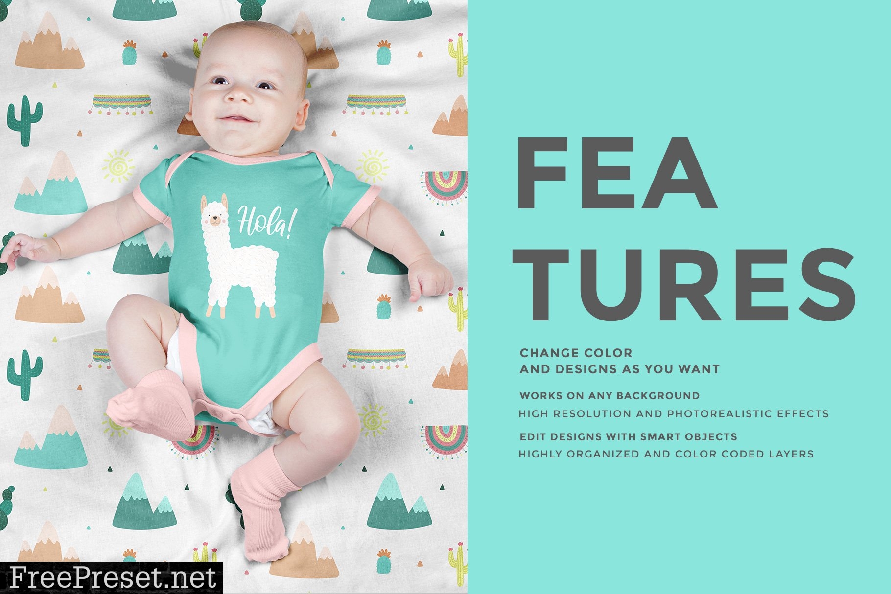 Top View Newborn Baby Outfit Mockup 4437883