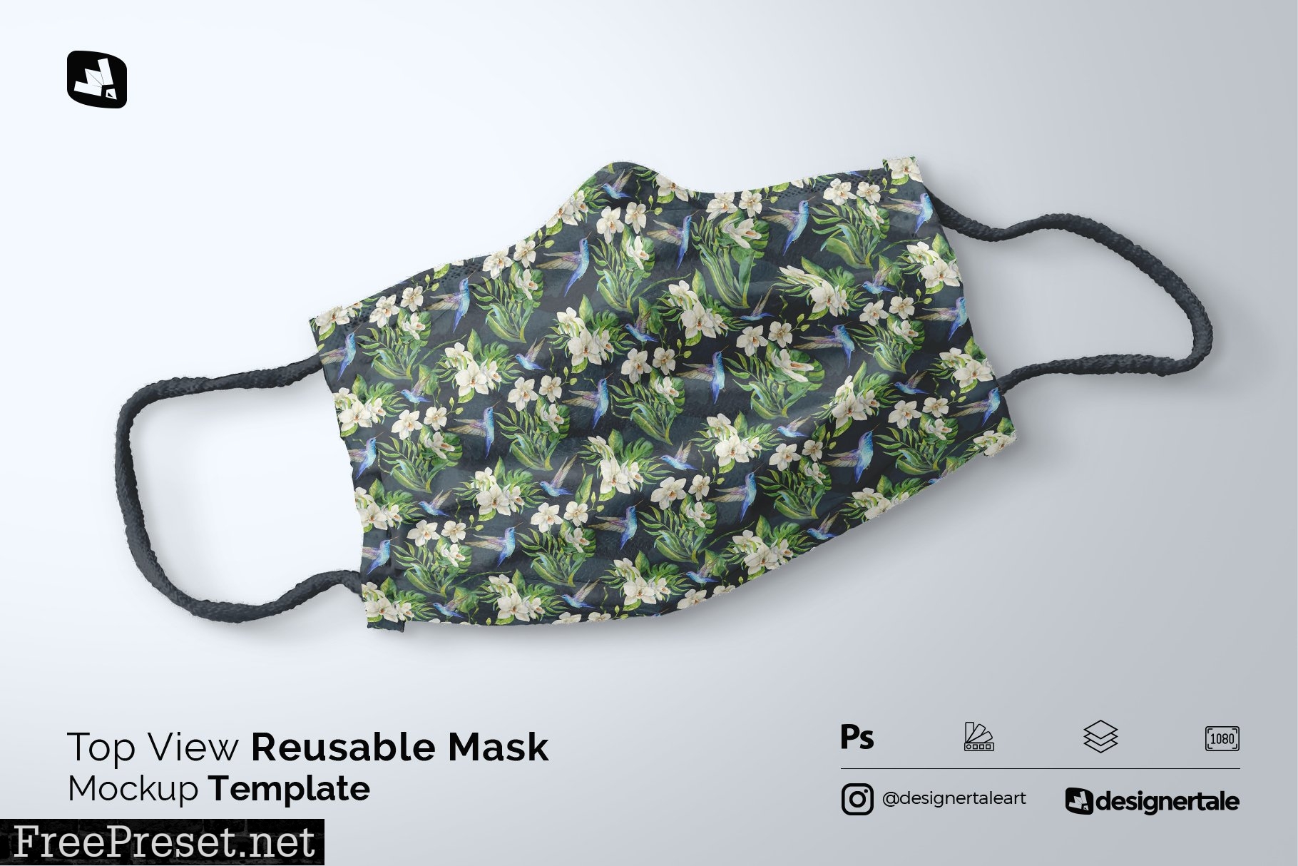 Top View Reusable Mask Mockup 4931032