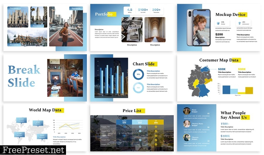 Tralion - Business Powerpoint Template YZLP8DR