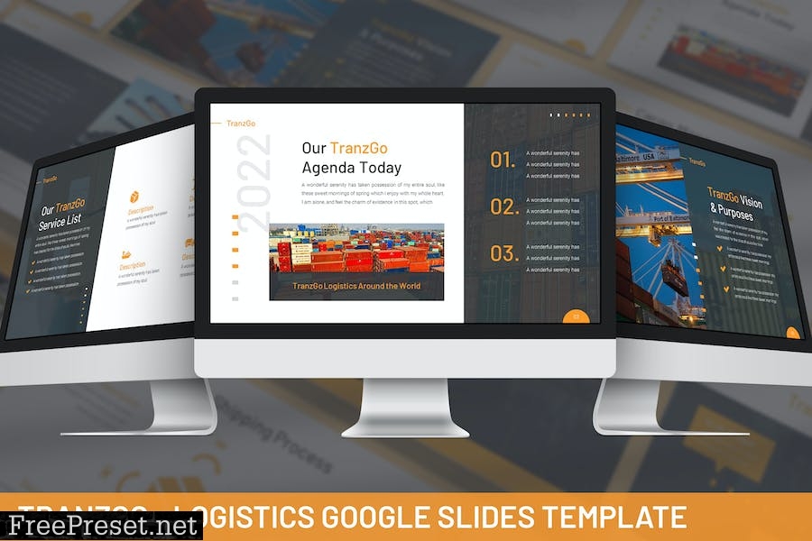 Tranzgo - Logistics Google Slides Template CFWME6K