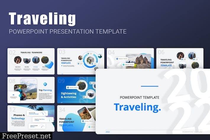 Travel PowerPoint Template RAZFZ5T