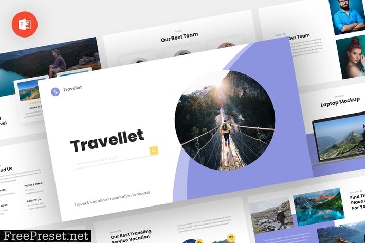 Travellet - Travel Powerpoint Template 4B9AGQD