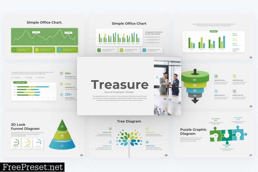 Treasure Business PowerPoint Template FQ3LREL