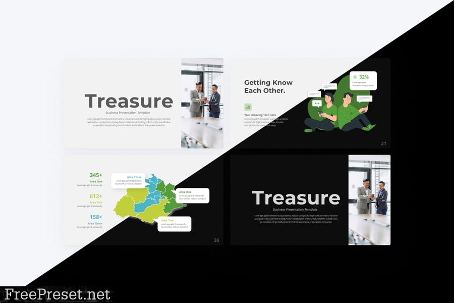 Treasure Business PowerPoint Template FQ3LREL