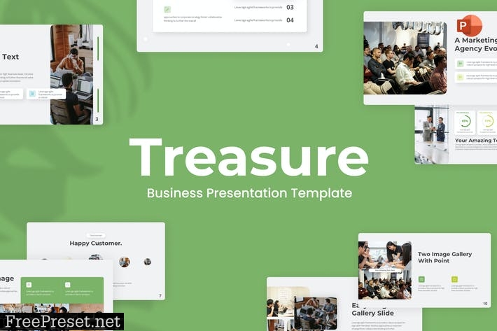 Treasure Business PowerPoint Template FQ3LREL