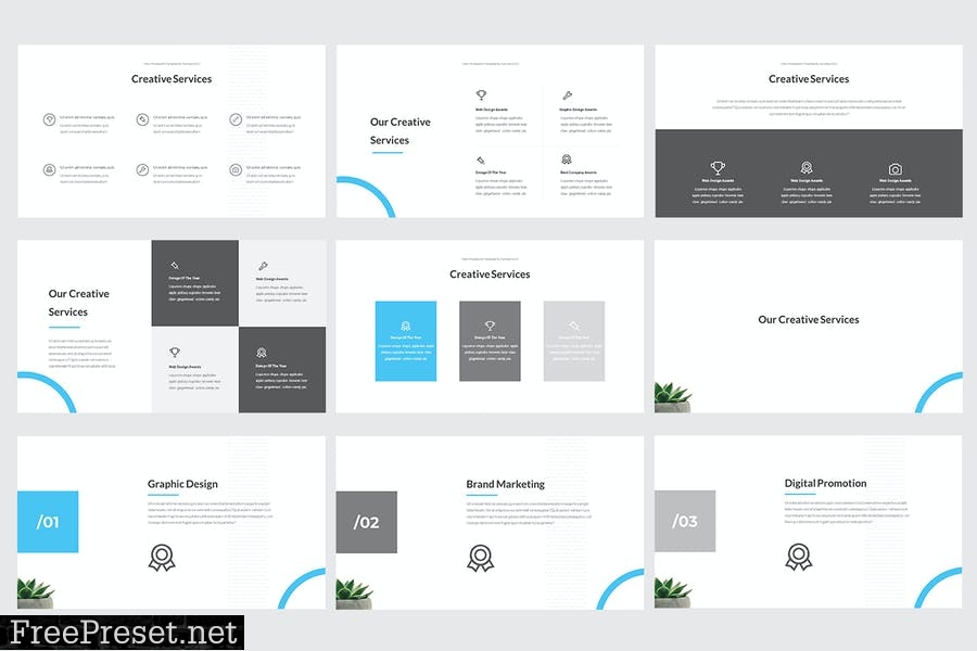 Triss Powerpoint Template AJX7BS