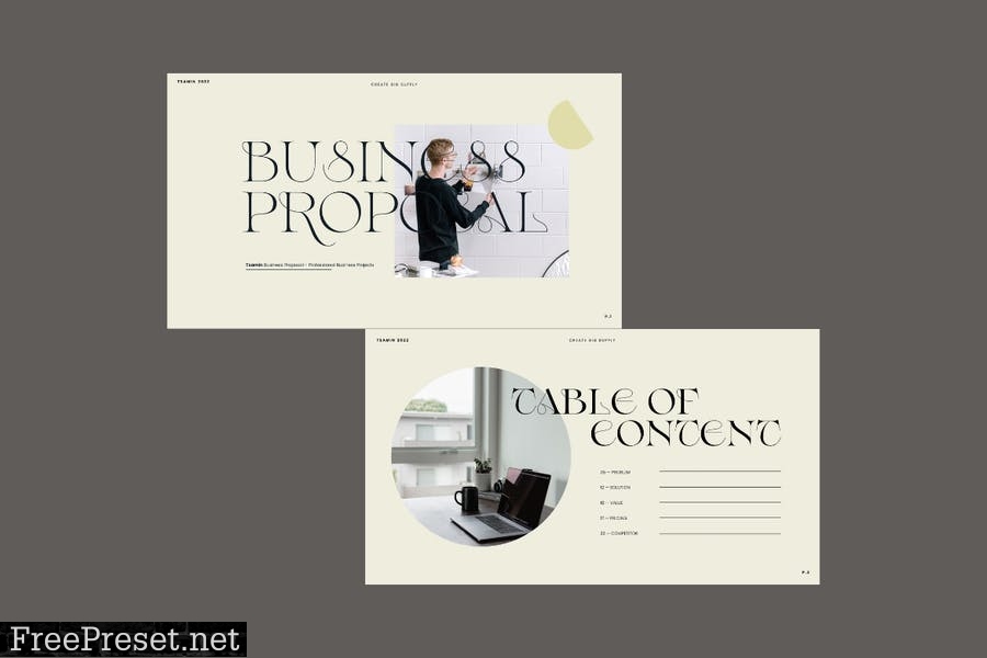 Tsamin Powerpoint Business Proposal Presentation RDDFUR7