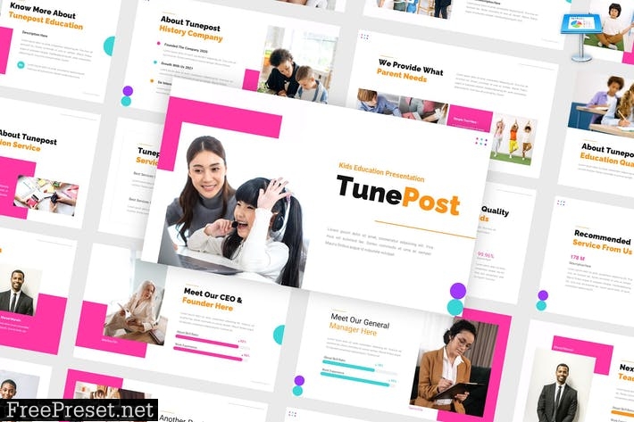 Tunepost - Kids Education Keynote Template 9LKJUT4