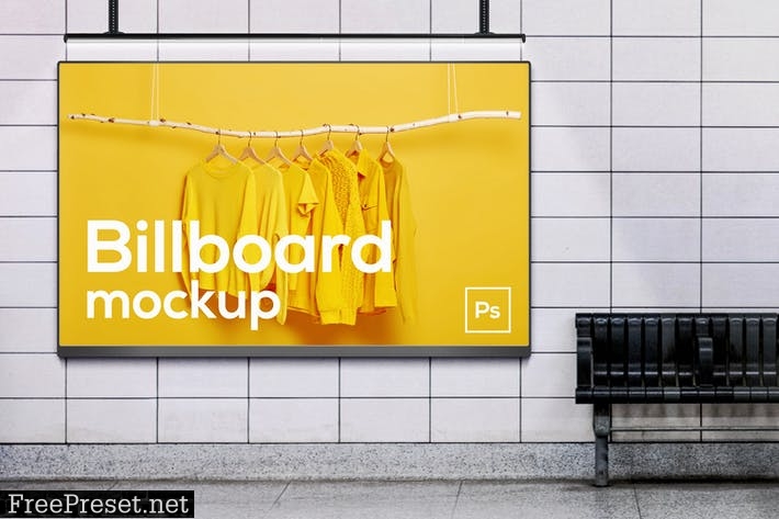 Underground Billboard Mockup L4XLED7