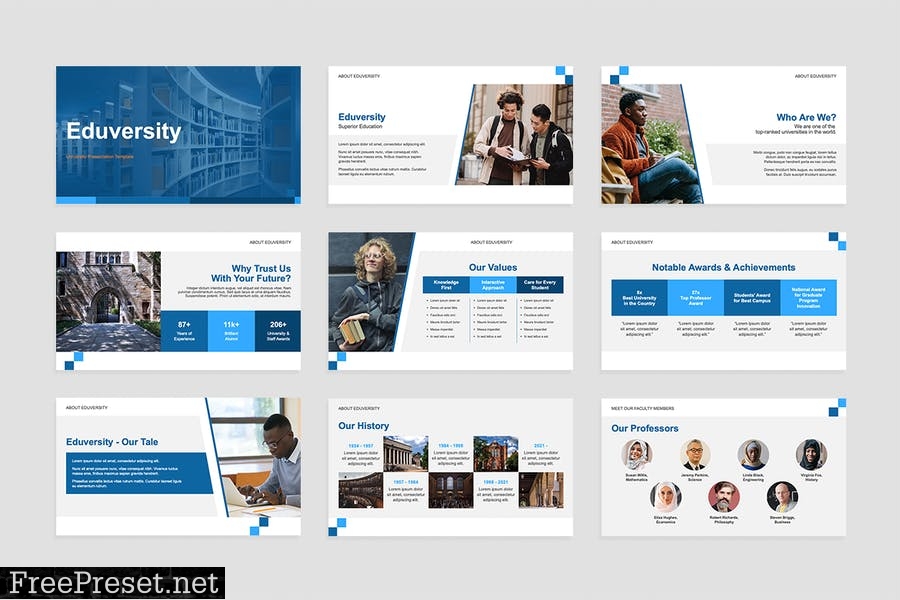 University PowerPoint Presentation Template 47WB4GC